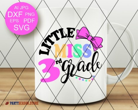 little miss 3rd grade Party Season store 1